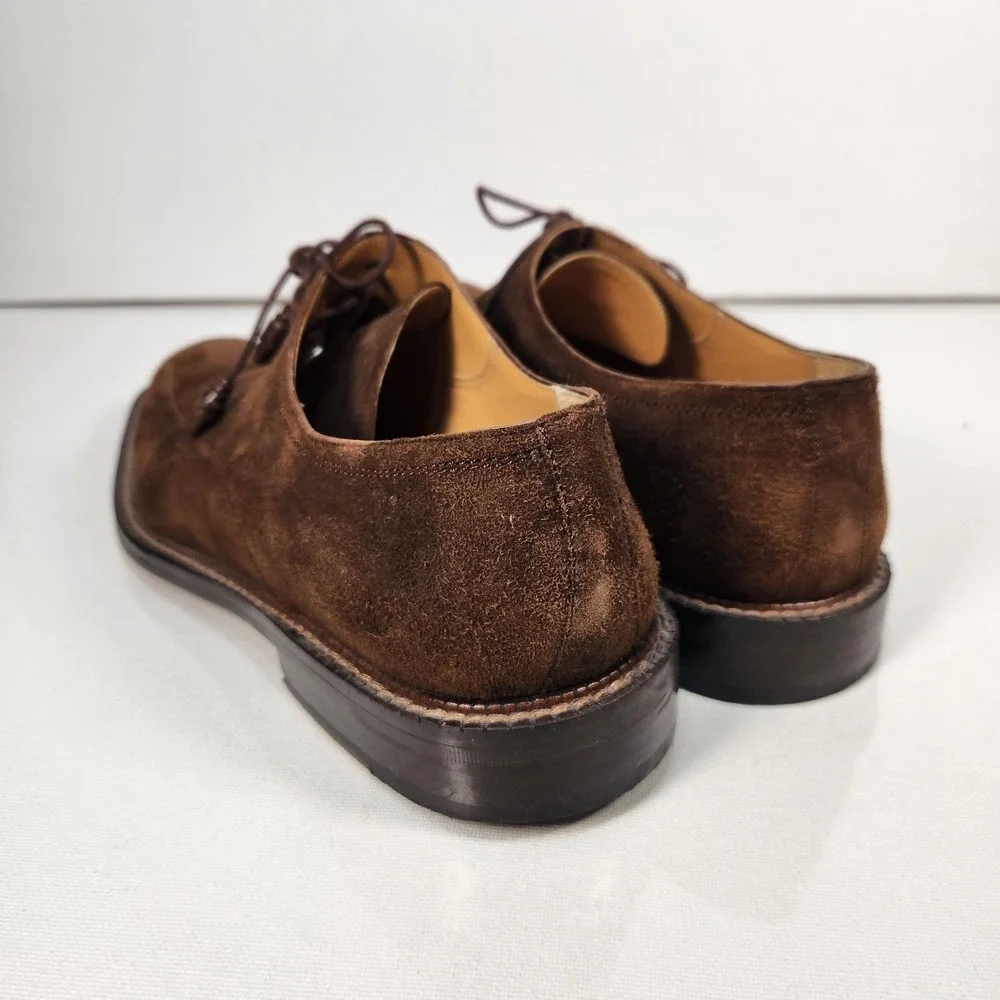 Mezlan‎ Mens Roviga Brown Suede Dress Shoes Size 11.5M Lace Up